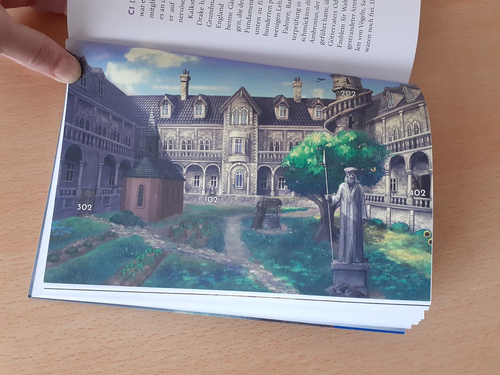 Die Akademie der Zeitenwächter, Spielbuch von Daniel Bleckmann, Grafik mit der Darstellung eines Ortes