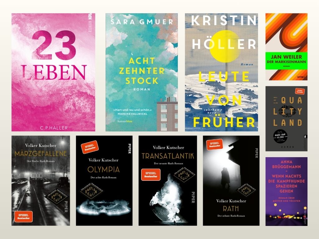 schlechte Cover von tollen Büchern - Abbildungen zu den im Text genannten Büchern